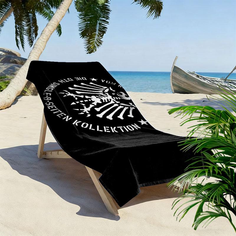 Die Toten Hosen Print Beach Towel, Large Soft Quick Dry Towel for Beach Camping Swimming