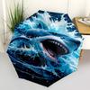 1pc Great White Shark Breaking Through Water Umbrella with Plastic Handle,Suitable for All Seasons UmbrellaPT577