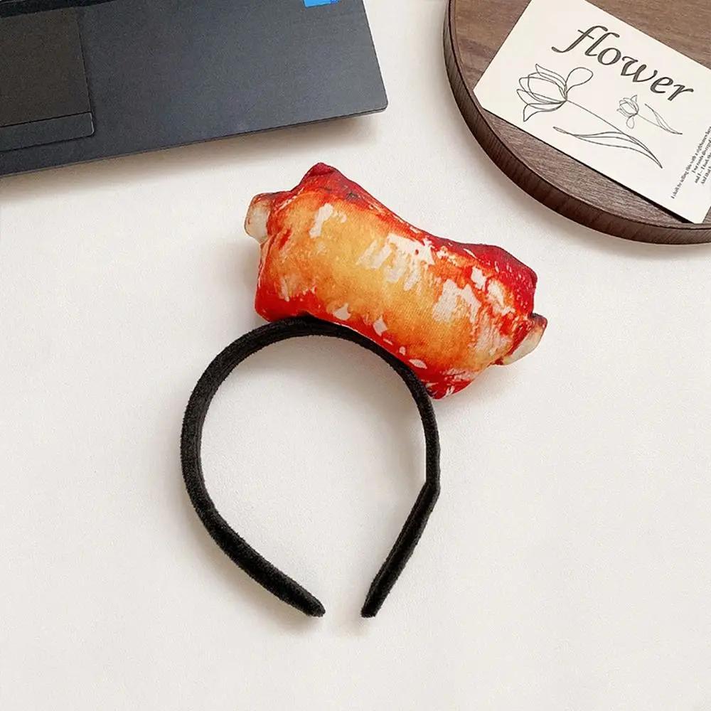 Erdbeere Simuliertes Essen Haarreif Mode Hamburg Knochen Hotdog Stirnband Eis Gemüse Gesicht waschen