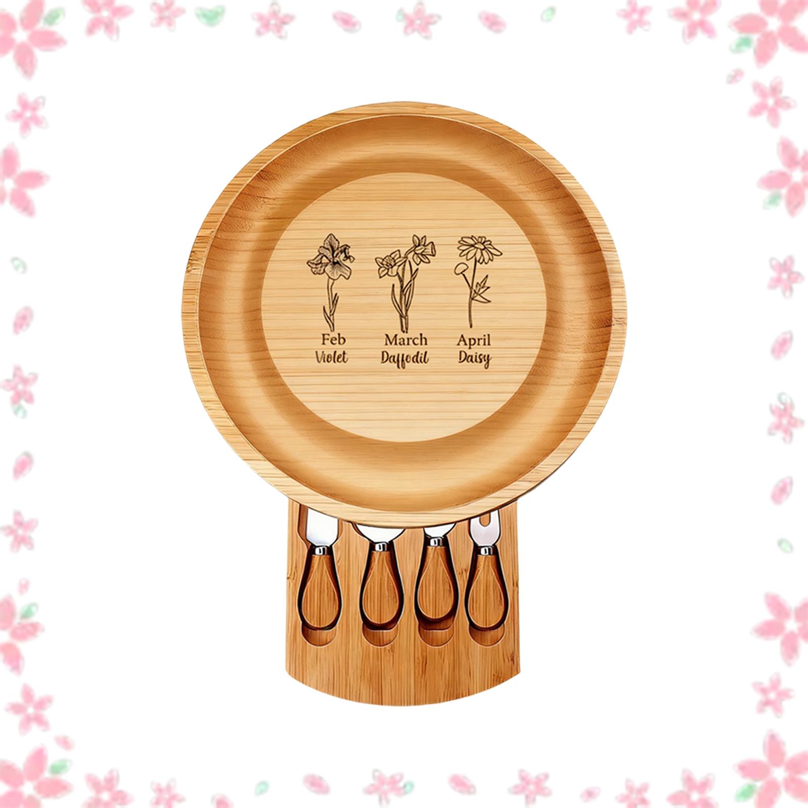 

Personalized Trays With Cutlery For Cheese And Other Cheese Dishes One Size