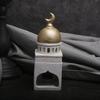 Ramadan Resin Art Statue Islamic Mosque Cultural Ornament Handcrafted Mosque Models Tower Decoration for Eid Home Office Ramadan Mubarak Gift