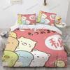 3D Printed Anime Sumikko Gurashi Bedding Set Duvet Cover Bedroom Comforter Single Twin King _Size Quilt Cover Home Textiles