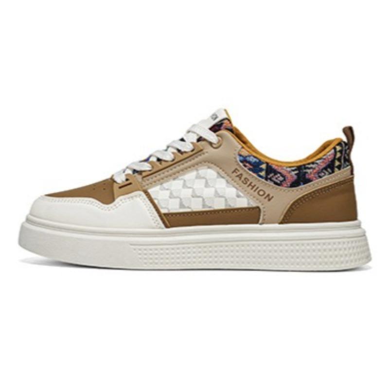 Men Soft Sole Breathable Skate Board Shoes, Student Daily Casual Athletic Sneakers