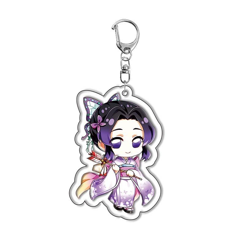 

Kimetsu No Yaiba Tanjiro Kamado Nezuko Acrylic Keychain Anime Merchandise Comic Convention Gift Cosplay Accessories 5.5cm