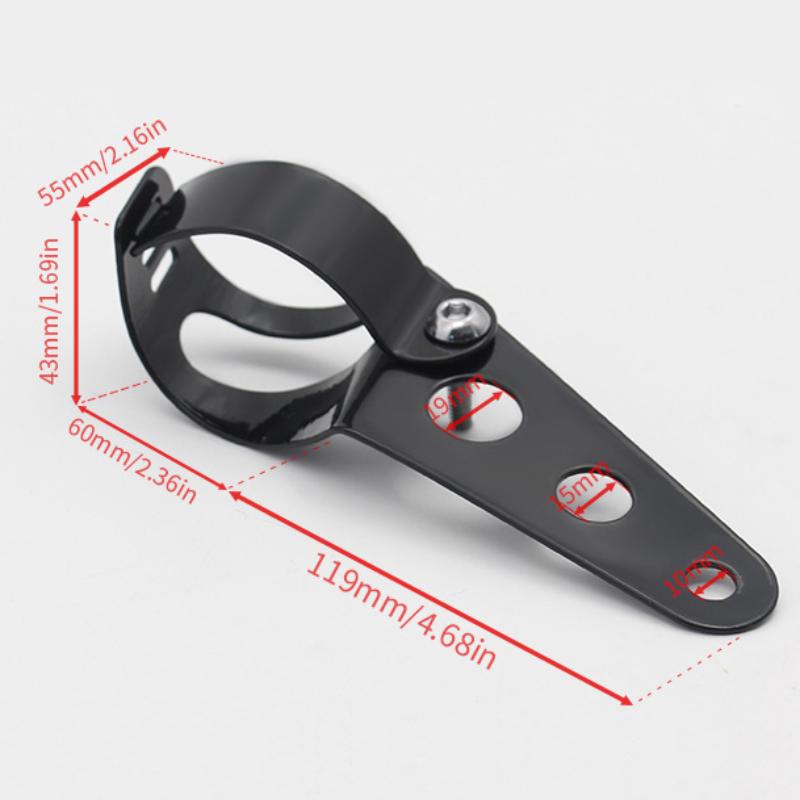 Universal 5.75" 7" Motorcycle Headlight Mount Bracket Fork Ear Chopper Headlamp Holder Clamp Adjustable Motor Fork Mount