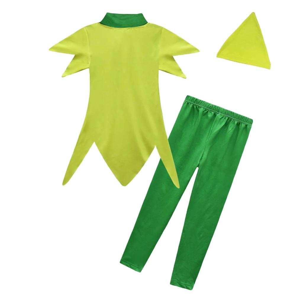 Peter Pan Costume with Hat for Halloween Party Outfit Size Years Old [Dressy Daisy] Boys, Costume, Dress, Set, 10-11