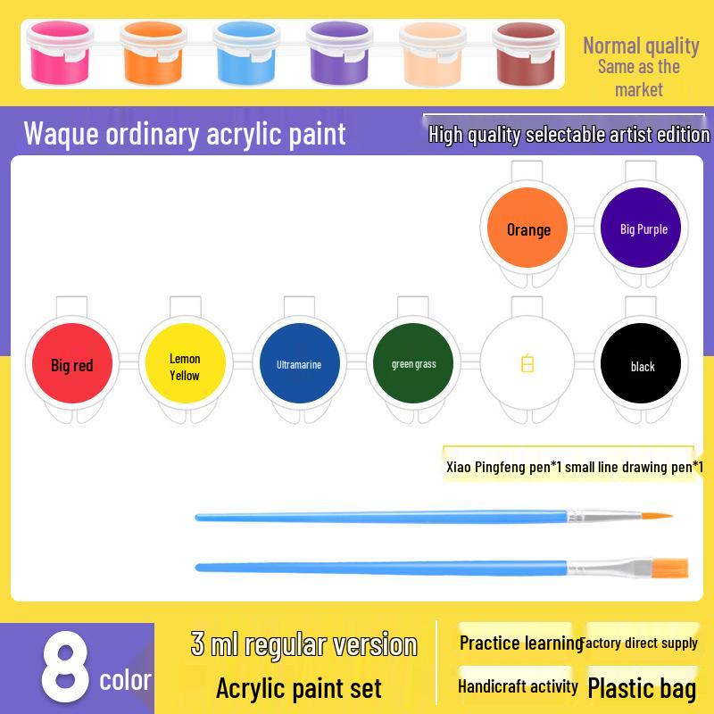 Children's Waterproof Washable 24-Color Oil Painting Pigment Set