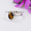 Oval Tiger Eye Ring, Handmade Ring, 925 Sterling Silver Ring, Tiger's Eye Ring, Gift for Friend, Anniversary Ring, Promise Ring