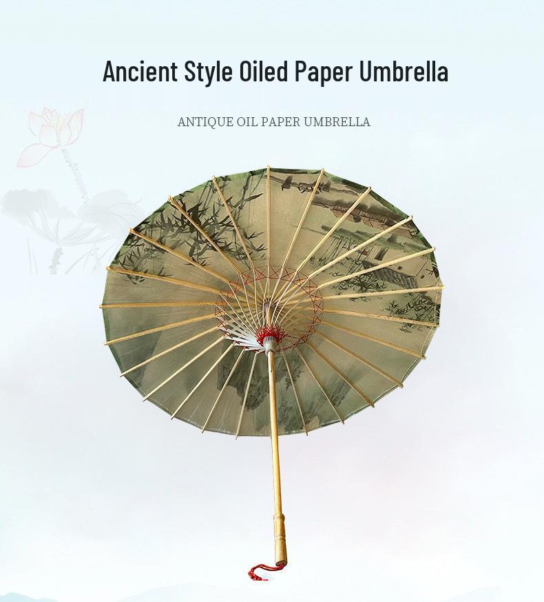 Chinese Traditional Oiled Paper Umbrella for Hanfu Photography, Travel, Costumes, and Children's Dance.