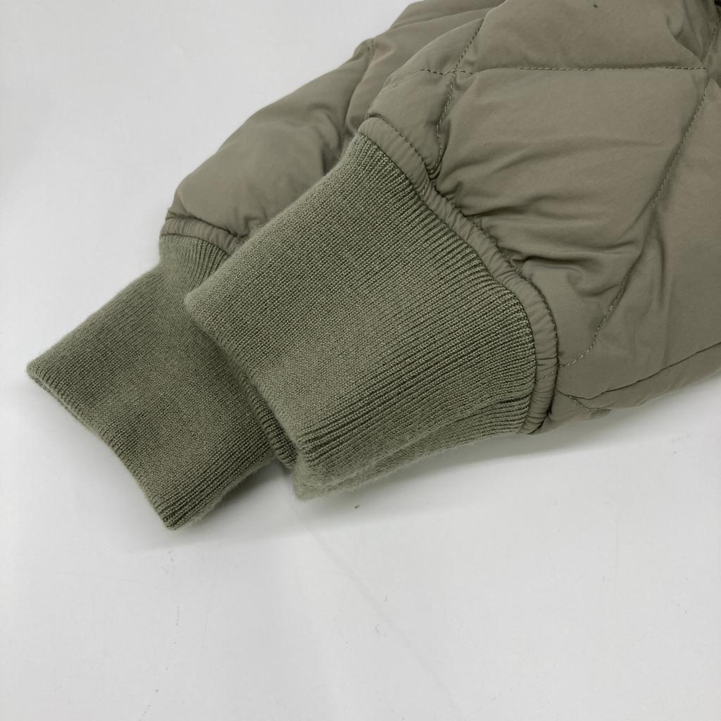 Pyrenex HMU022 Beige/Khaki ARIES Quilted Bonnet Down Jacket Jacket M khakiUsed