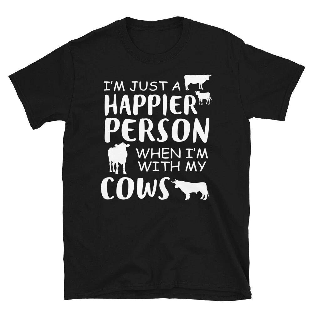 Happy With Cows Funny Cow 2XL