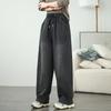 Autumn/Winter Retro Loose High Waist Denim Harem Pants for Women