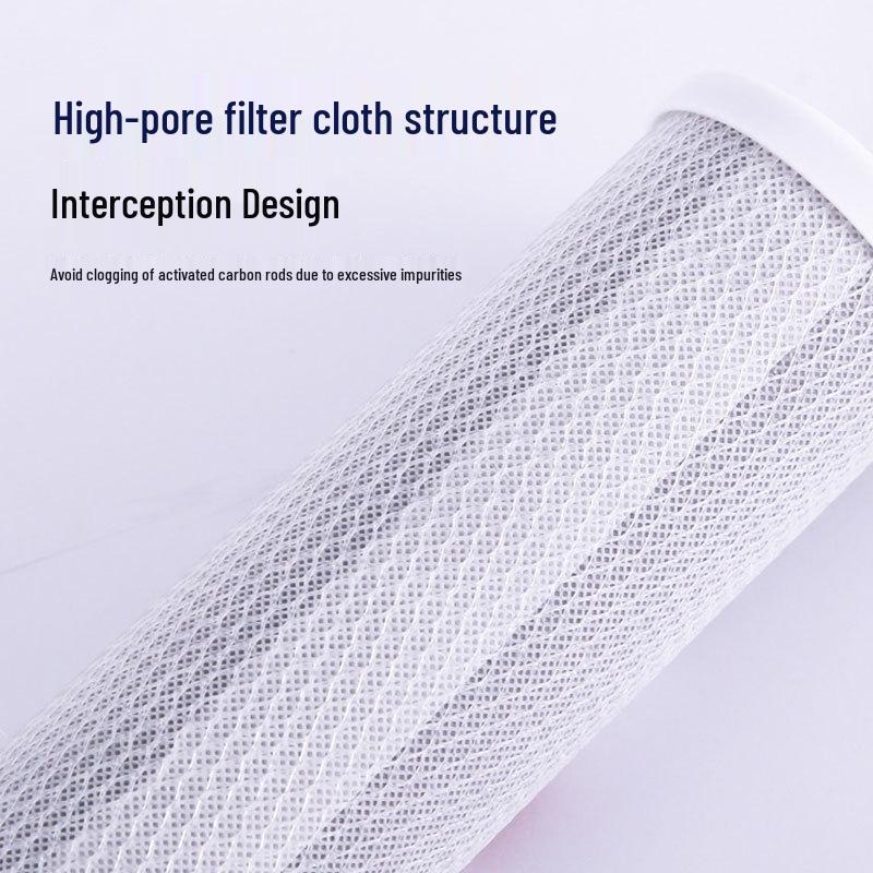 10-inch CTO Activated Carbon Filter Cartridge for Home Water Purifier, Third Stage Filtration Universal Accessory