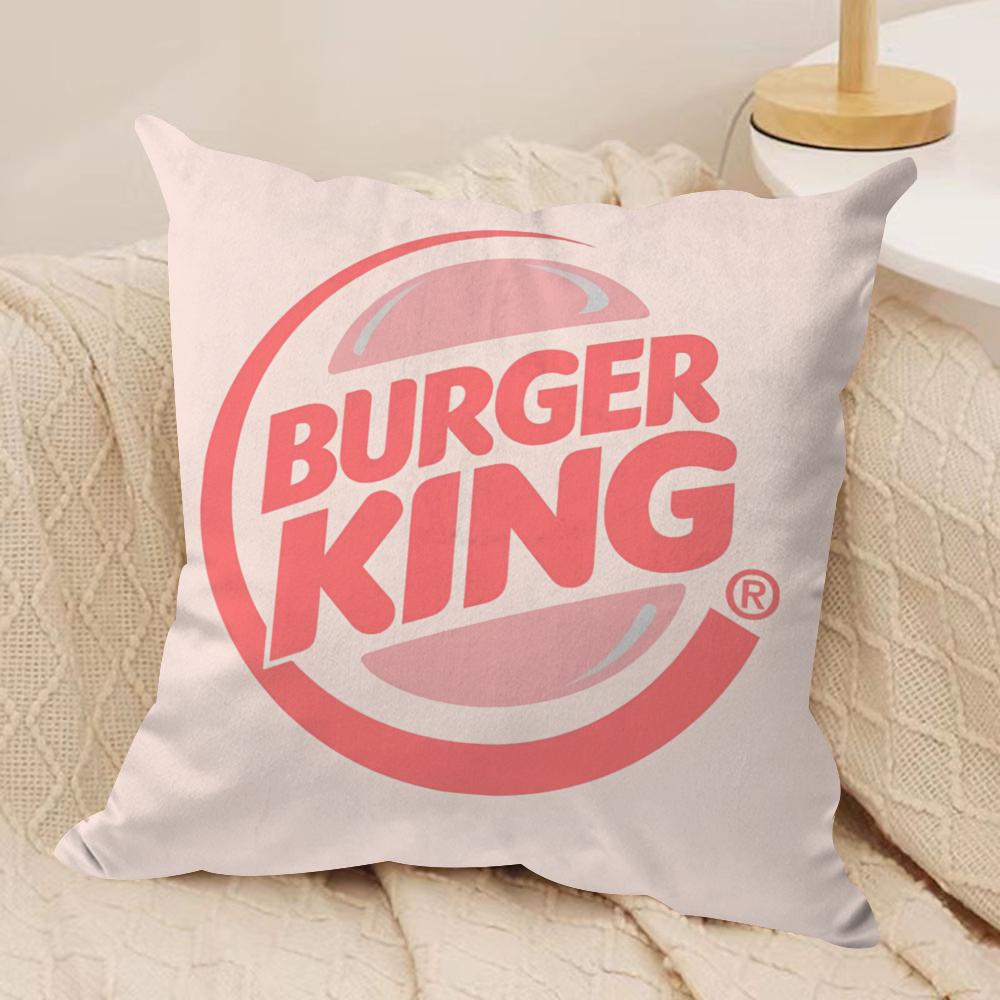

Brand HHun BBurger KingSS Cushion Cover Short plush Doublesided Print Square Throw Pillow Covers Sofa Home Cushion Decor 30x30cm