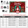 Party Backdrop Christmas Flat Festive Santa Wreath Event Backdrop Decoration Party Decor