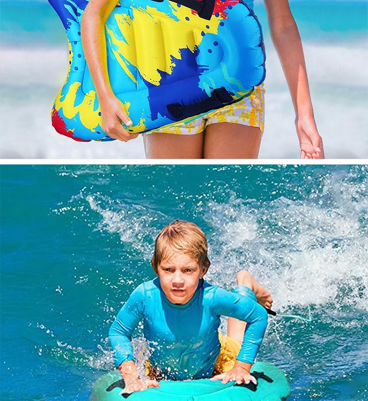 Eco-Friendly PVC Children's Surfboard with Handle: Portable and Thickened for Cross-Border Outdoor Water Play