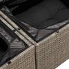 6 Piece Garden Sofa Set with Cushions Grey Poly Rattan & Acacia