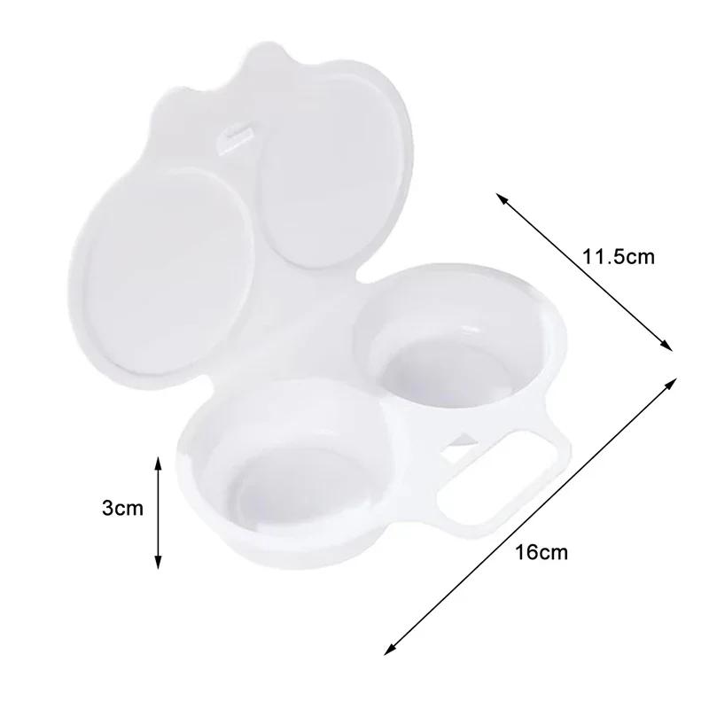Easy To Use Kitchen Steamed Egg Food Grade Plastic for Easy Microwave-Cooked Egg Steamer Fried Egg Kitchen Cooking Molds