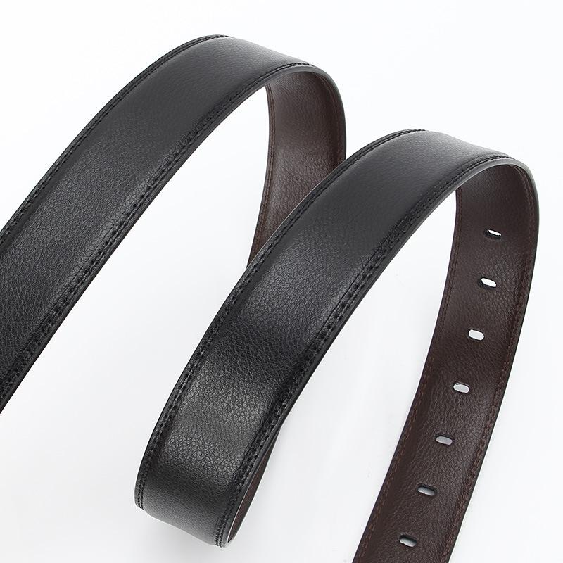 Needle Buckle Men's Belt Real Cowhide Korean Business and Casual Second Layer Cowhide Belt Men's Belt