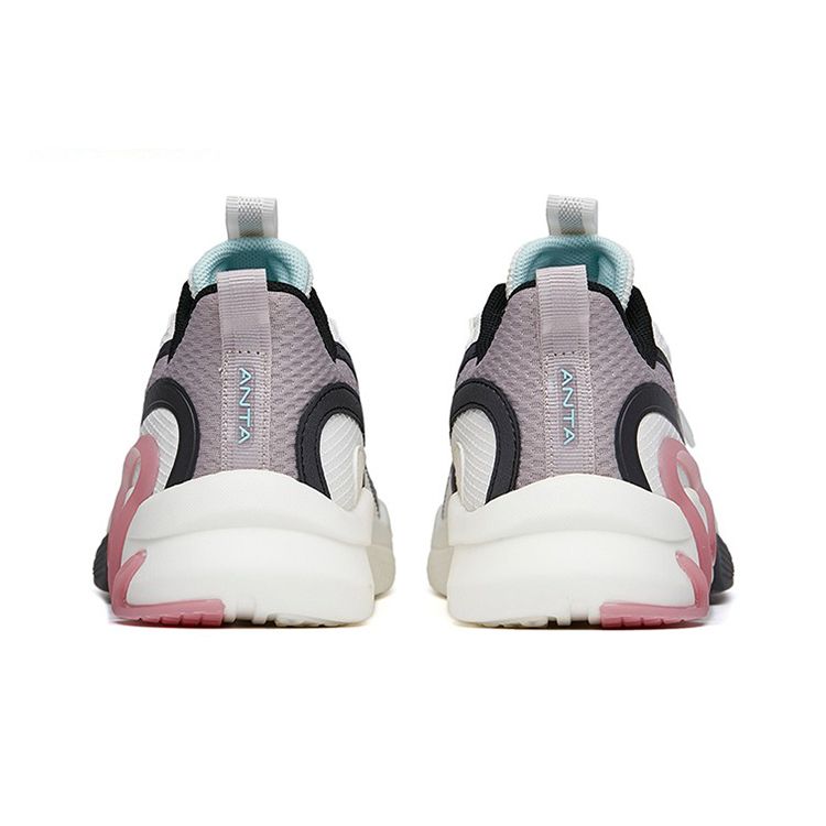 Anta Antiskid Shock Absorbing Wear Resistant Dad Shoes Kids Sneakers White Gray 322218822-3