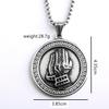 Retro Stainless Steel Men's Hand of Prayer Pendant Necklace
