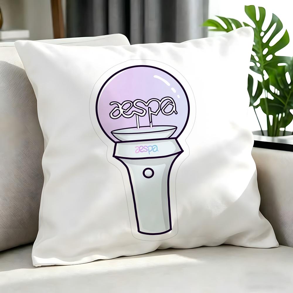 Kpop Style - Aespa Cushion Cover Cushion Cover Set 4Pcs 50X50 45X45 40X40 Pillowcase Decorative Sofa Home Decor