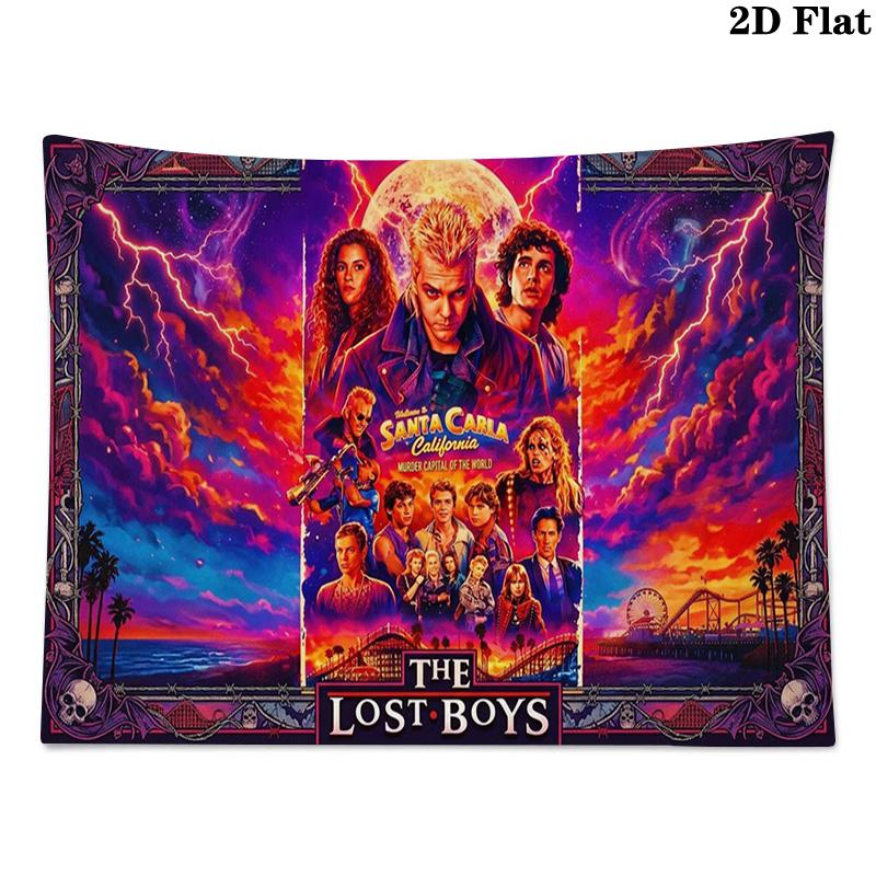 The Lost Boys Wall Tapestry Aesthetic Wall Hanging Printed Fabric Blanket Decorative Tapestries for Bedroom Living Room Home Decor