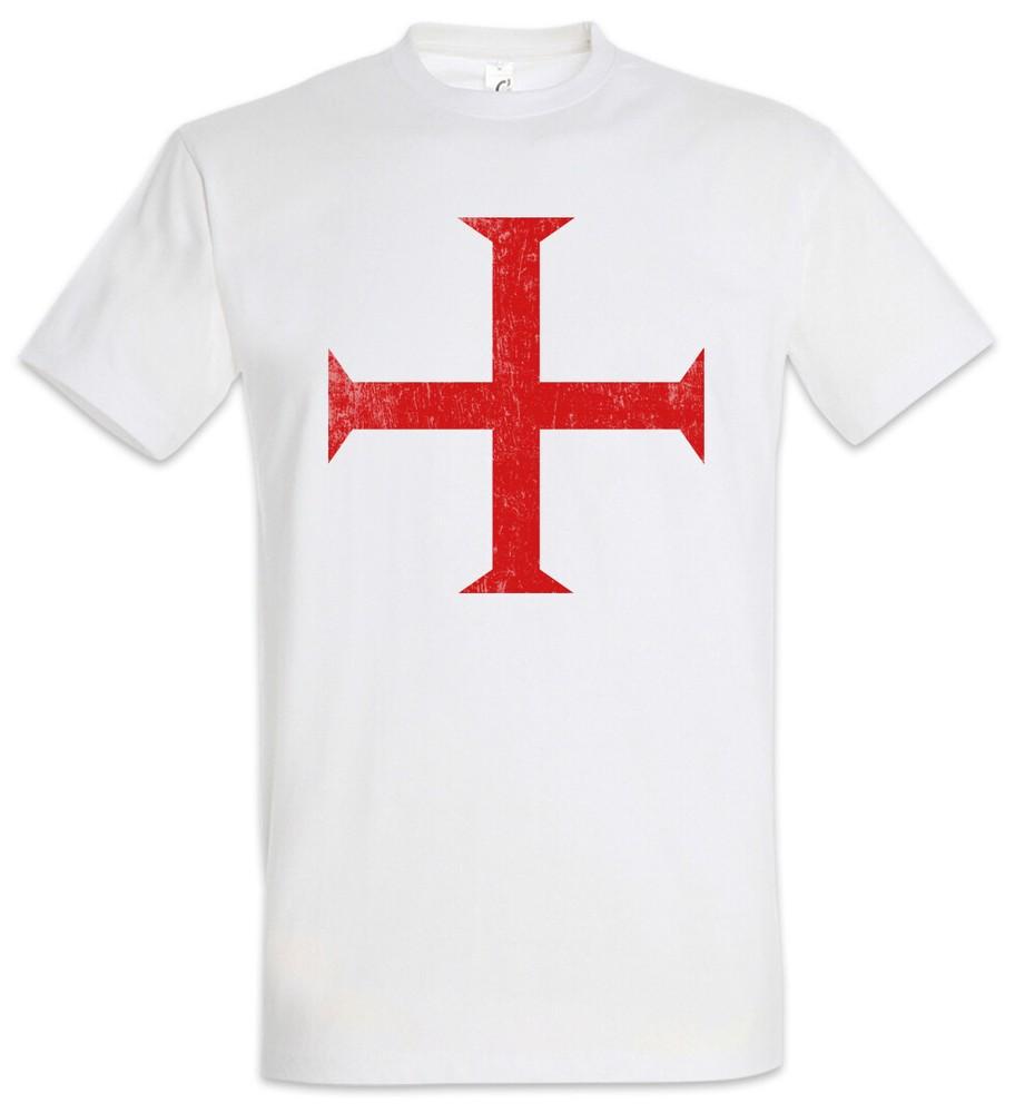Templar Cross II Men's T-Shirt Red Templar Order Cross Templar Order Ordo Red