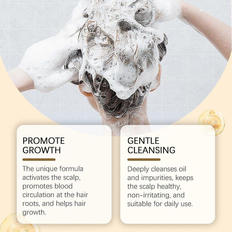 Hoegoa Hair Shampoo Soap Deep Cleansing Scalp Moisturizing Hair Plump Soft Hair Shampoo Soap