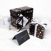 Papel de Regalo Negro Dorado 43x300cm Papel para Envolver Regalos Ramo de Lunares Navidad Día de San Valentín Cumpleaños Regalos Decoraciones Papel