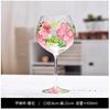 Hand-painted Champagne Wine Glasses Colored Tall Glass Cup Crystal Glass Red Wine Cup Home High-end Cocktail Beer Goblet Glasses