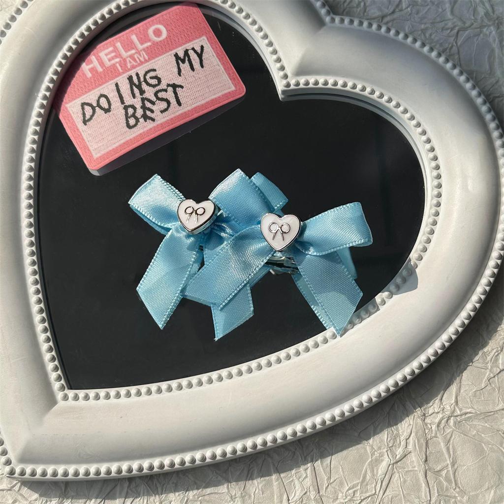 Bílý čaj Čirá radost~~Krajková bílá mašle Sponka do vlasů Dámská Boční klip Lolita Krokodýlka Sponka do vlasů Ozdoba hlavy