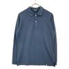Drumohr Navy Cotton Long Sleeve Polo Shirt Tops M NavyUsed
