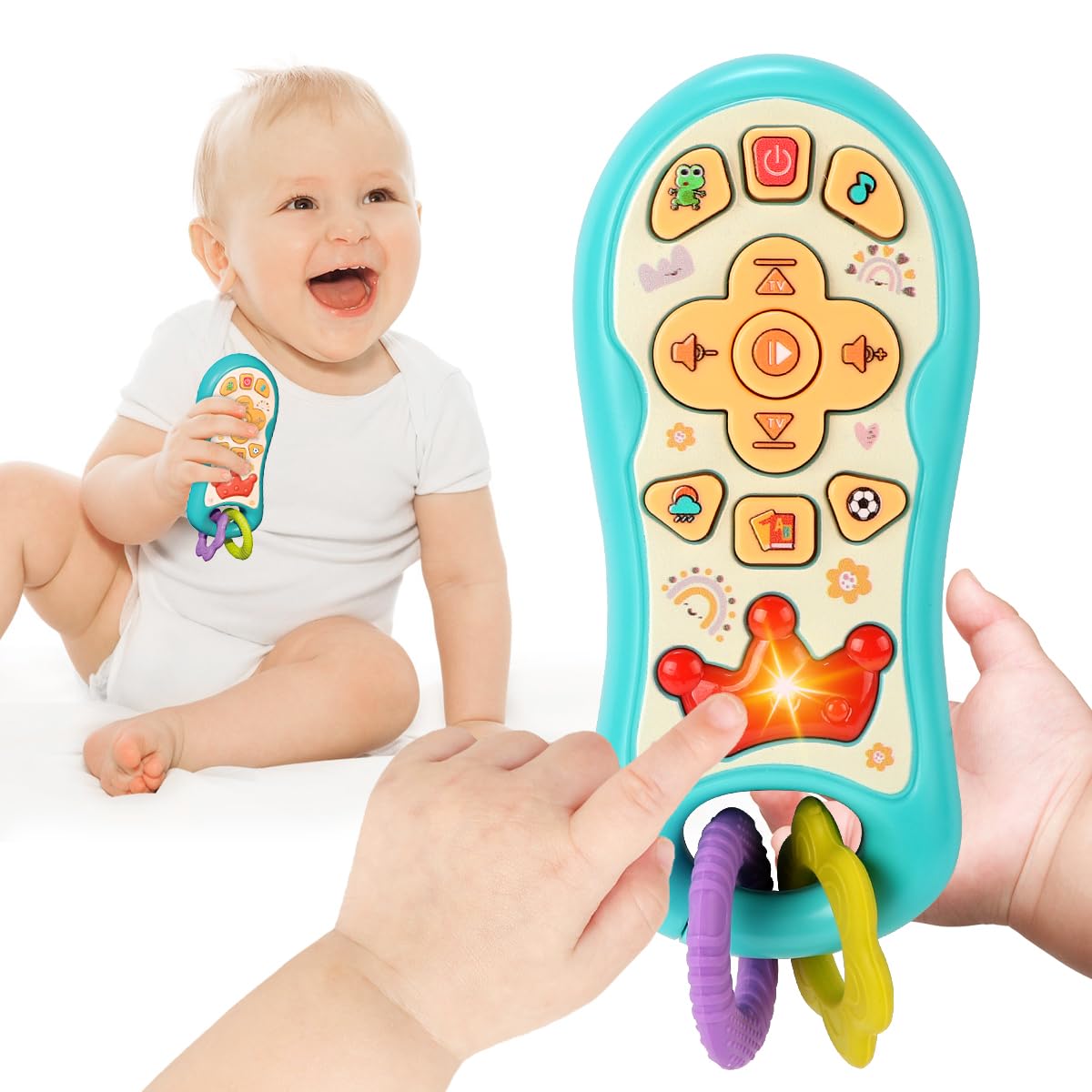

Baby Toy, Remote Control Toy, Silicone Teething Toy, Montessori Educational Toy, Children s Toy, Toddler Toy, Educational & Learning Toy, Baby Toy,