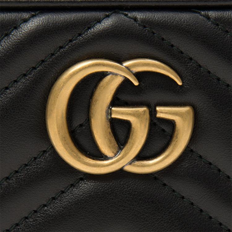 Gucci GG Marmont Matelassé Mini Bag Nero Women Shoulder_bags Black 448065-DTD1T-1000