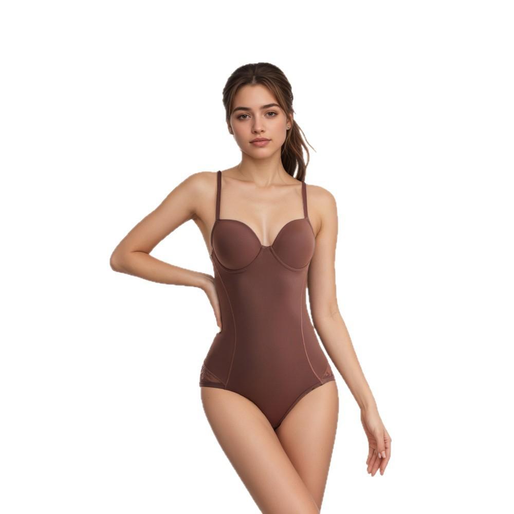 Бюстгальтер Цельное Формирующее Изделие, Послеродовое Утягивание Живота, Формирование Тела, Поддержка Груди, Сборка и Подтяжка Ягодиц S кофейный