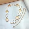 Hip Hop Punk Body Chain, Retro Circular Waist Chain, Women's Dress Waist Belt, Trendy Decorative Waist Chain Accessories