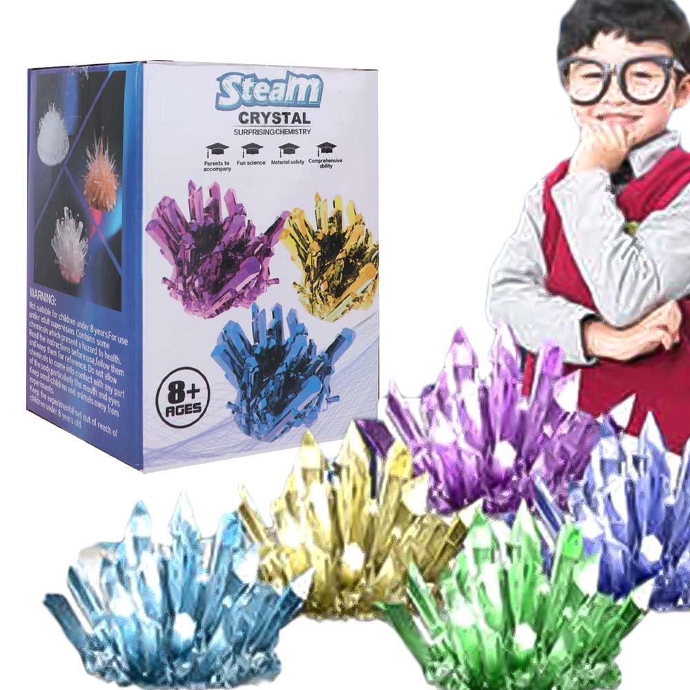 Colored Crystals Crystal Growing Science Kit Easy To Grow Crystal Making Kit  Boys