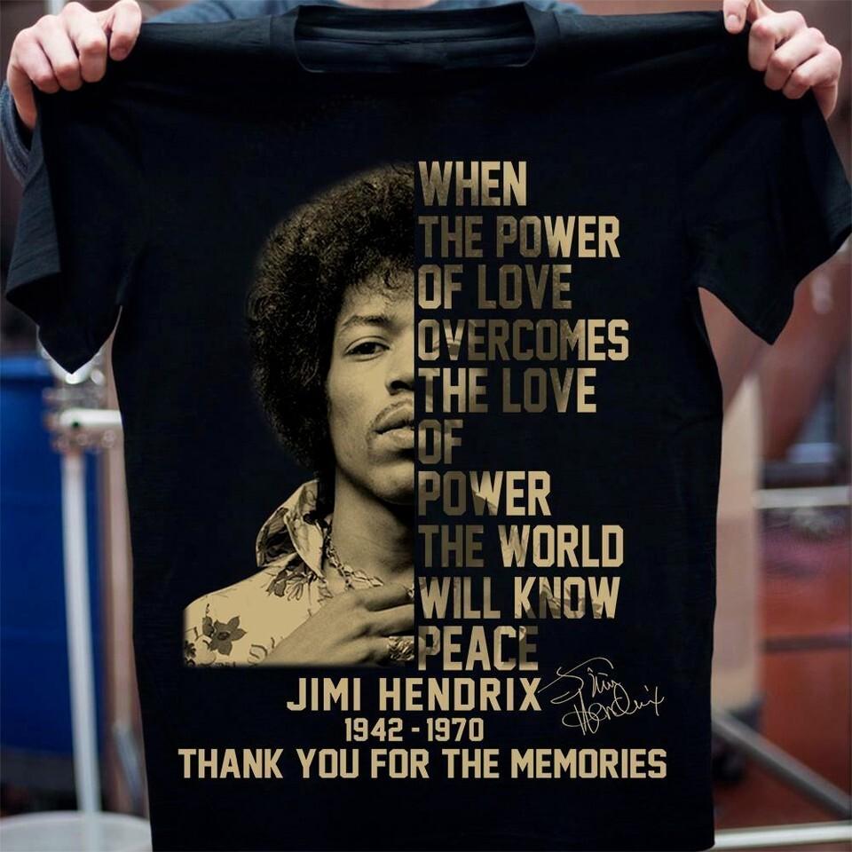 

Jimi Hendrix Memories Men Tshirt Black Cotton Tee All Sizes S to 4XL JJ1130 Unisex T-Shirt XXL