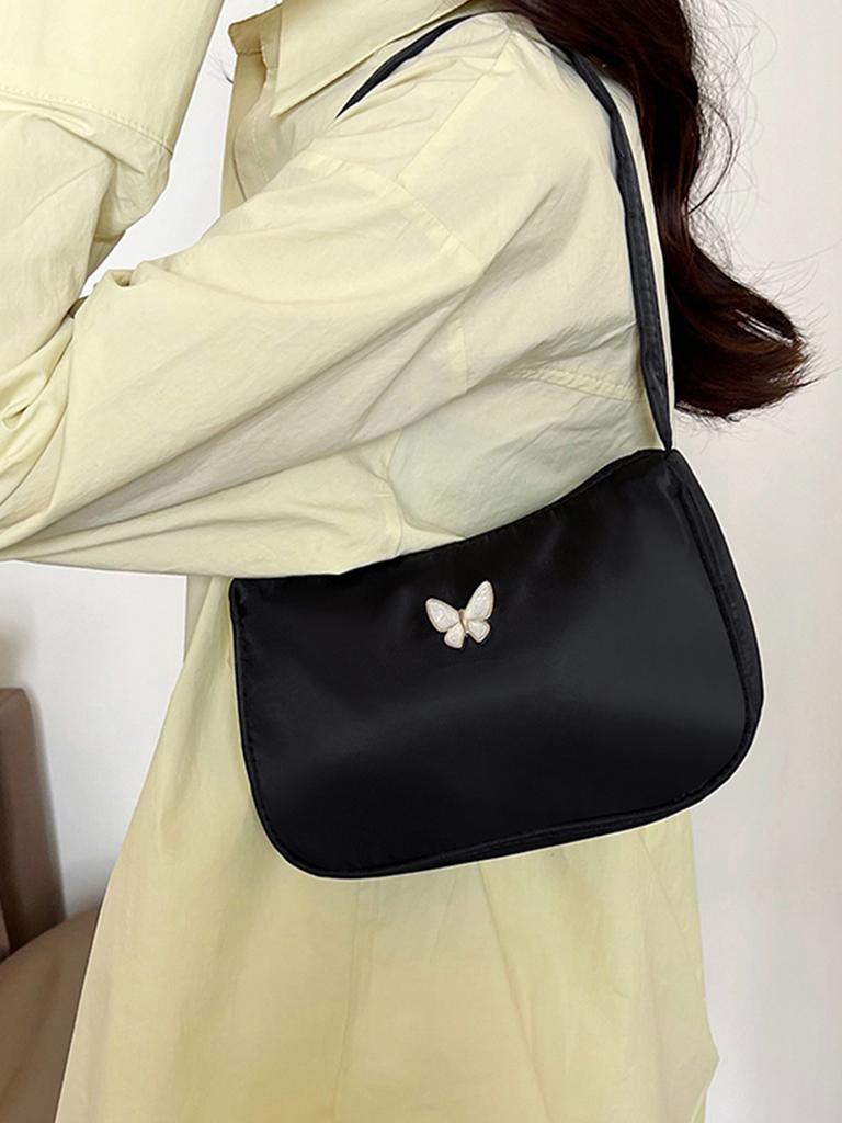 Women's Shoulder Bag with Unique Butterfly Design, Comfortable Commuter Handbag for Daily Use, Perfect Choice for Everyday Wear