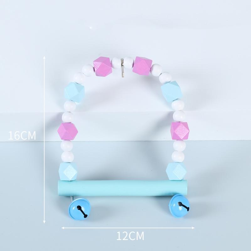 

Colorful Pet Bird Swing Toy Parrot Cloud Ladder Suspension Bridge Bird Supplies Bird Climbing Toys Bird Cage Accessories