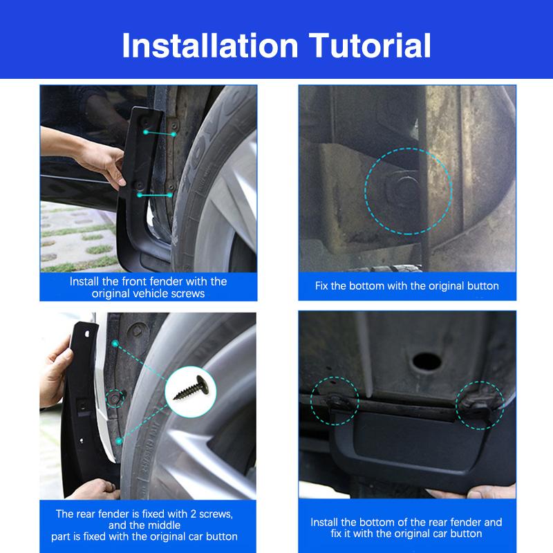 For Ford Focus MK2 MK2.5 Hatchback 2005 2006 2007 2008 2009 2010 2011 Tire Fender Mud Flap Guard  Car Mudflaps Splash Guards