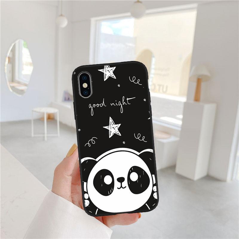 PP16 Cartoon Panda Soft Shell Phone Case for Redmi Note 10 11 12 Pro Max 10S 10C 10T 11A 11S 12S 12C