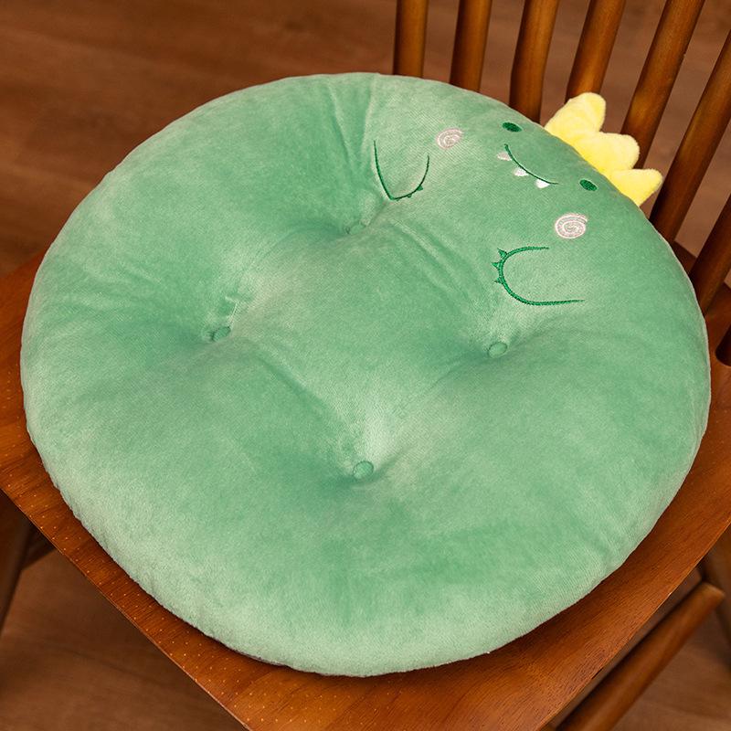 Cute Cartoon PP Cotton Round Cushion - Soft Tatami Chair & Living Room Seat Pad with Backrest Support