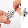 AkNebriax Set of 2 Silver Metal Guitar Strap Locks for Electric Guitars and Easy Basses. Anti-Slip, Anti-Drop, Installation. (Silver)