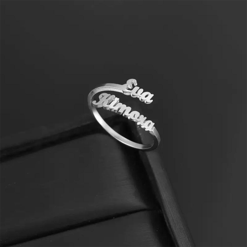 

Custom Multiple Names Rings For Women Family Friends Personalized Fashion Name Stainless Steel Gold Color Jewelry Anillos Gifts resizable