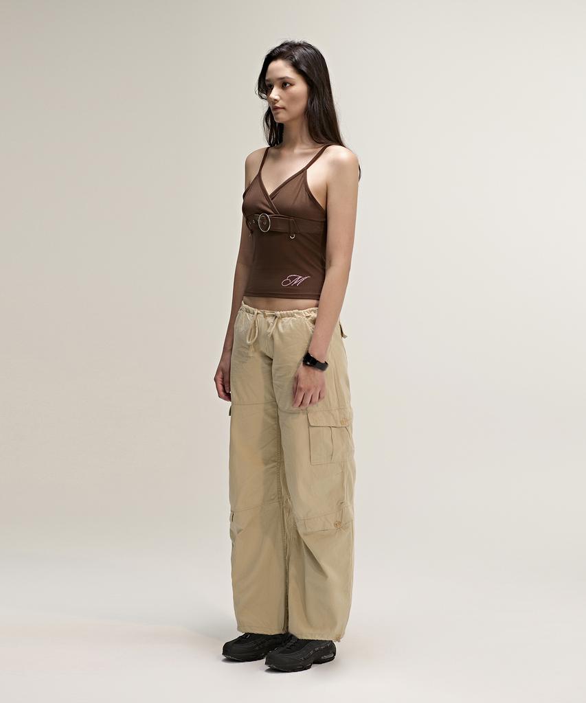 MINIMALPAIR Belted Sleeveless Brown