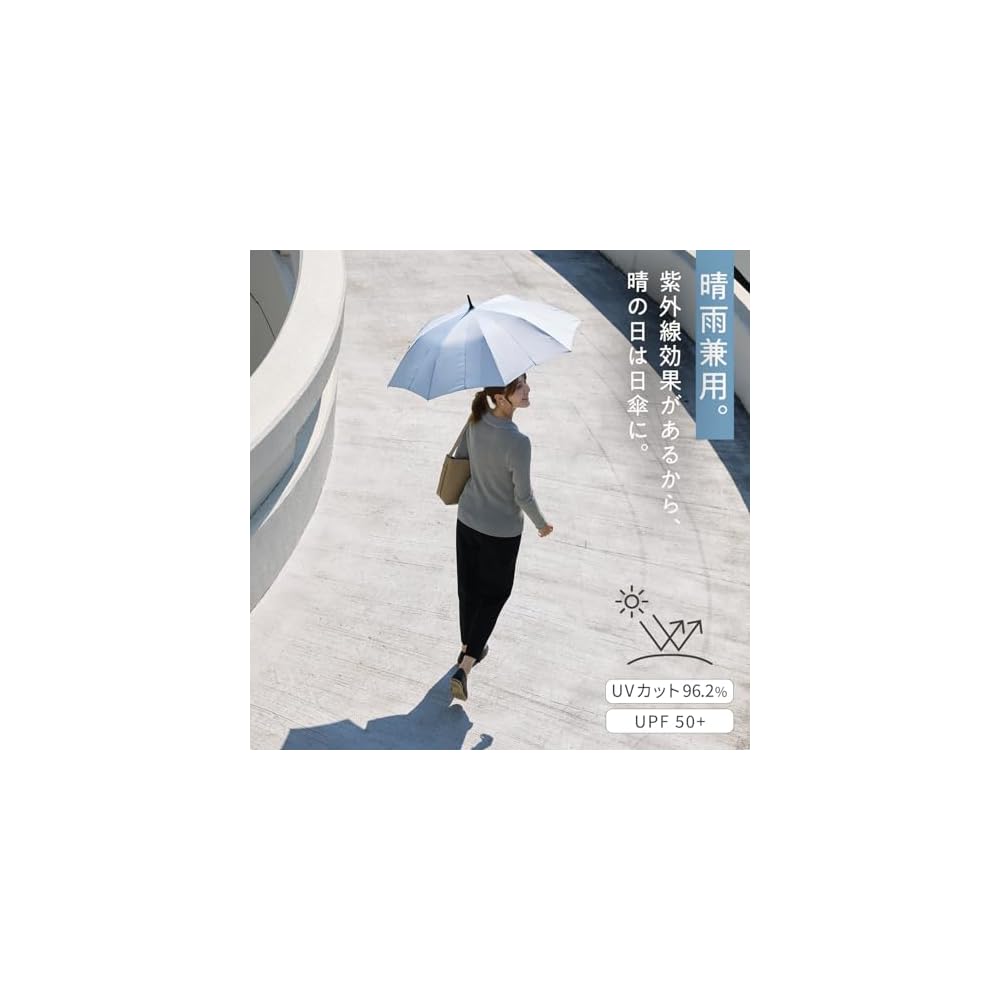 Marna Shupatto Umbrella: Lightweight, buttonless design that folds automatically when closed. Long