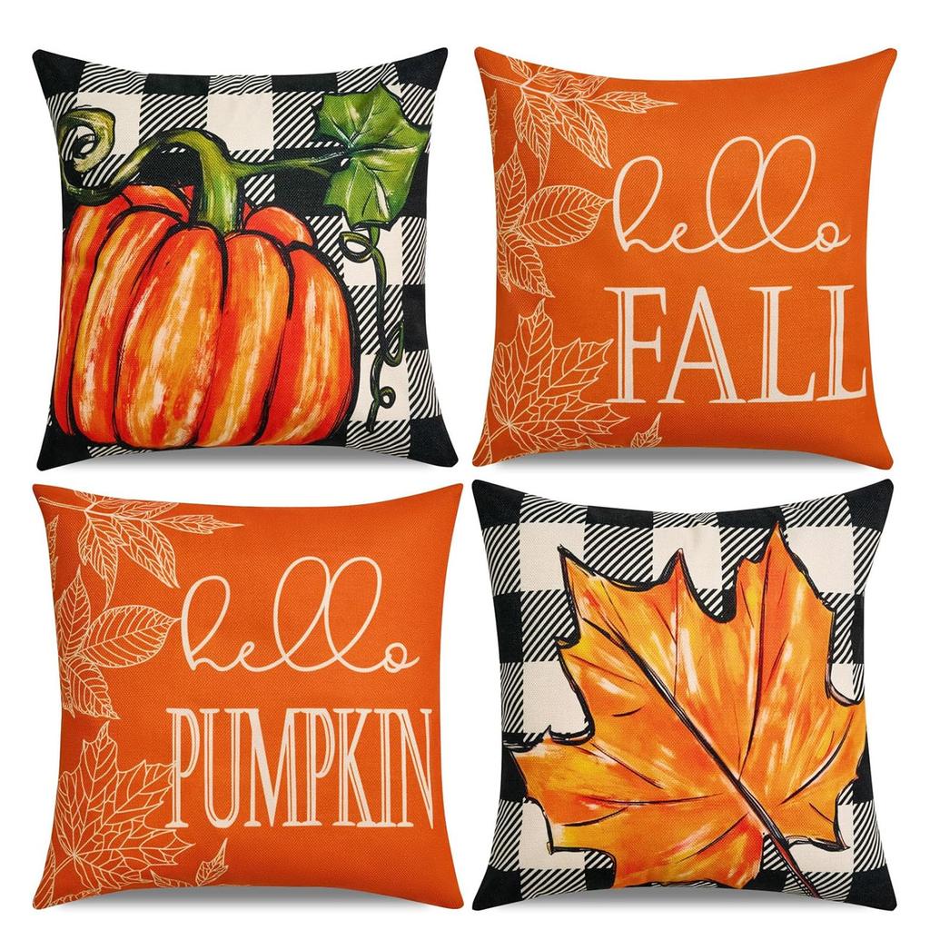 Halloween Pumpkin Skeleton Pillow Festival Home Party Decoration Living Room Sofa Cushion Bedroom Bedside Pillow Cover