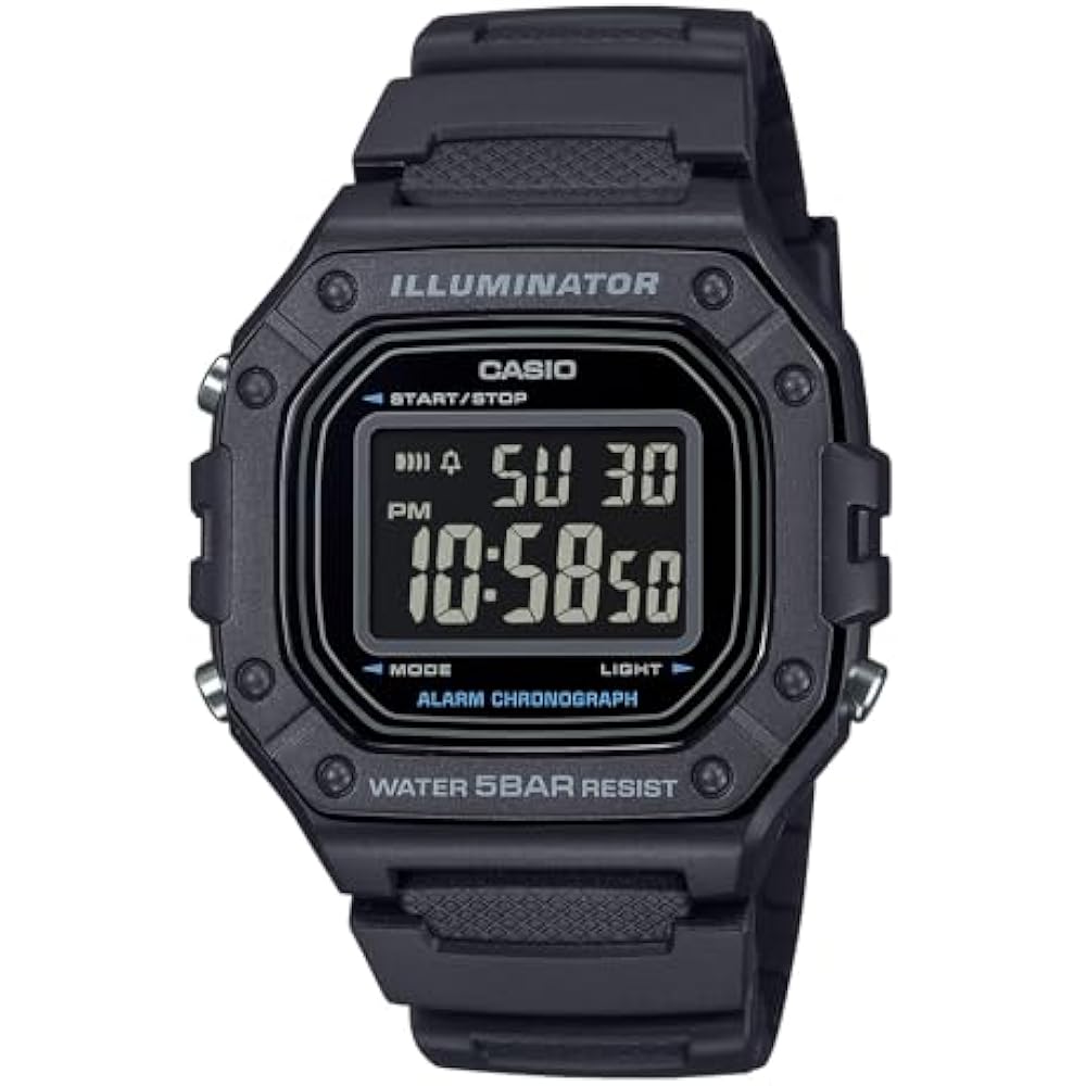 Casio] Watch Casio Collection [Genuine Japan] Web Limited Model W-218H-1BJF Men's Black